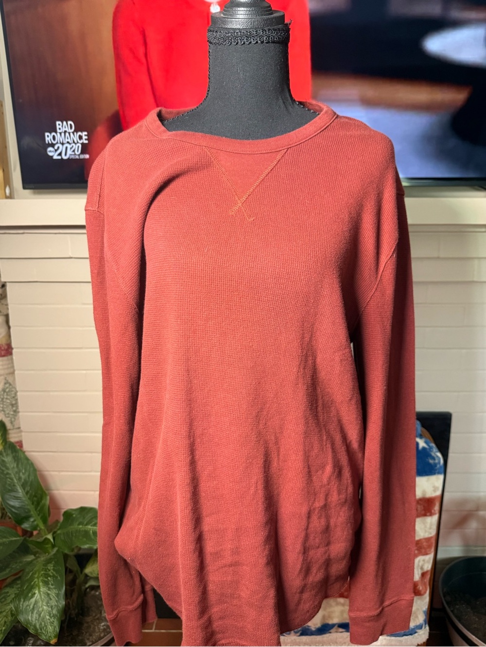Sonoma Women's Crewneck Thermal - Rust